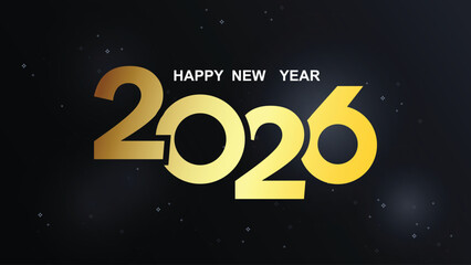 Bright new year 2026 celebration banner design