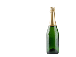 Celebration drink displayed on plain background for festive occasions and gatherings