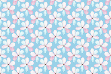 Abstract floral watercolor seamless pattern.