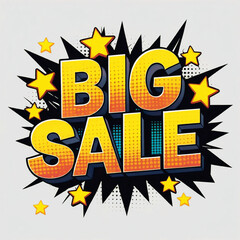 Big Sale Comic Book Explosion Pop Art Stars
