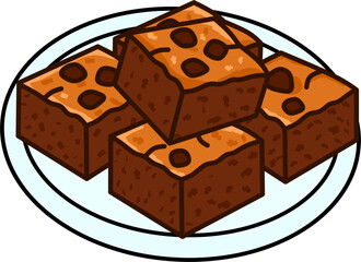 Sweet Dessert Brownie Graphic