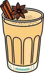 Chai Latte with Star Anise Drawing