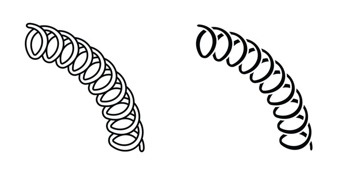Flexible spring icon graphic design. Vector icon illustrations