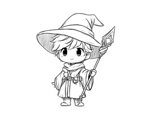 Chibi Wizard Sketch