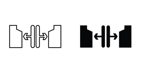 Obraz premium Gap icon graphic design. Vector icon illustrations