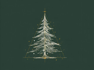 Elegant Christmas Tree Illustration