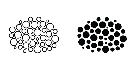 High density icon graphic design. Vector icon illustrations