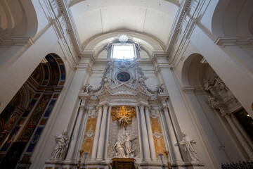 Fototapeta premium Basilica di Santa Maria degli Angeli Interior - Santa Maria degli Angeli, Italy