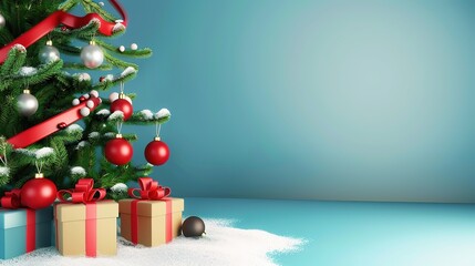 3D_Christmas_promotion_background