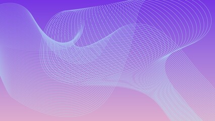 Abstract wave pattern with gradient background in shades of purple and light blue color scheme design