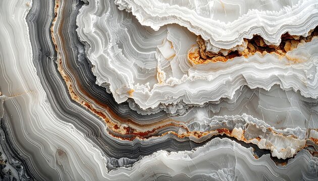Abstract Swirling Layers of Onyx Stone with Earthy Tones.