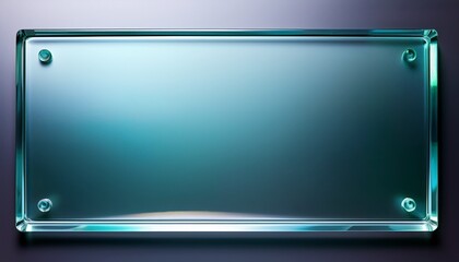 Realistic Transparent Glass Plate Panel Texture With Shiny Glossy Light Glare Reflective Surface Effect Overlay On Isolated Background Rectangle Gradient Window
