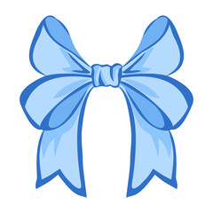 collection of elegant coquette blue ribbon bows for fashion
