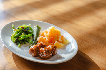 Japanese breakfast plate
