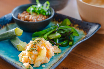 Healthy Japanese breakfast
