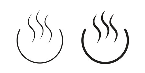 Onsen icon with line and silhouette versions.