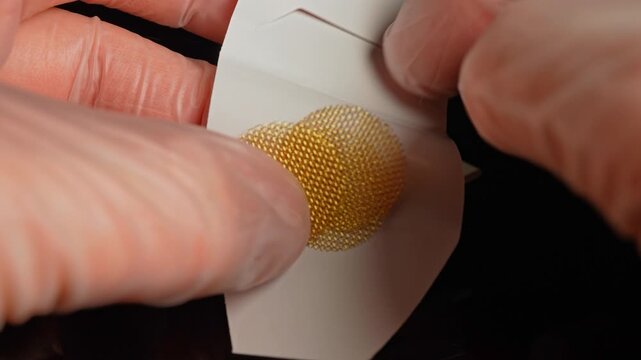 Crack Pipe Screen for smoking crack cocaine. Screen holds the rock of crack cocaine in glass stem or crack pipe.