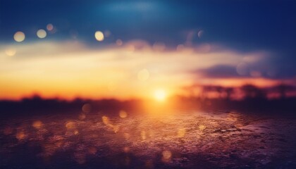 Abstract Warm Vibrant Sunset Bokeh Background Dreamy Blurry Light Leak Lens Flare Overlay Scratched Grunge Surface Colorful Gradient