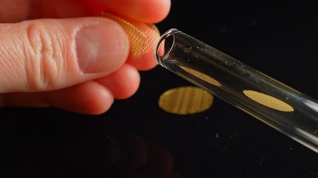 Making Fentanyl smoking pipe filter with Stem Kit Brass screens. Preparation for safe smoking or consumption of Fentanyl, Cocaine, Crystal meth or Crack Cocaine.