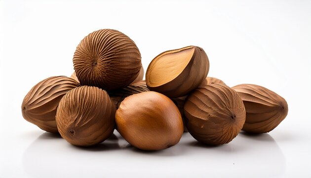 Hard Shelled Rare Exotic Fruit Sour Tangi Wood Apple Kod Bel On White Background