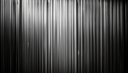 Monochrome Steel Texture With Crisp Vertical Ridges Subtle Gradient Graininess Grunge Noise Website Banner Design Copy Space