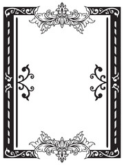 Hand Drawn Graphic Luxury Filigree Outlines