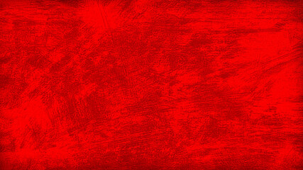 Vibrant red grunge texture background with distressed, rough surface details. Abstract artistic material with subtle grain, perfect for holiday backdrops, bold graphic designs & overlays.