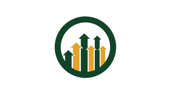 Abstract Financial Concept Depicting Growth And Economic Ascendancy For Business