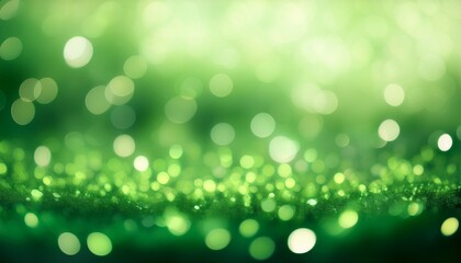 Obraz premium Blurred Image Of Green Bokeh