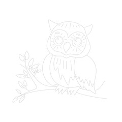Dot-to-Dot Owl for Kids Drawing