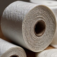 closeup look roll of paper.