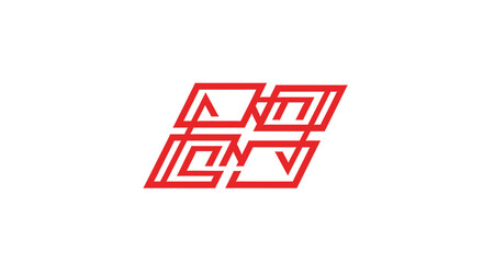 Obraz premium Abstract Geometric Emblem Illustrating Symbolism and Modern Visual Communication Design