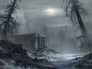 Nuclear Winter Aftermath: Frosted Fields