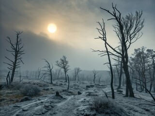 Nuclear Winter Aftermath: Frosted Fields