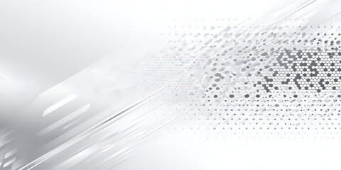 Abstract Grey and White Background with Diagonal Lines and Pixelated Texture