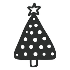Christmas tree cute drawing