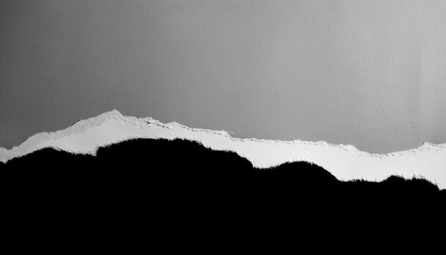 Papel Rasgado Transparente Detalhe Elemento Grafico Rasgar Com Fundo Transparente Estilo Retro Vintage Antigo Desgin Preto E Branco Sombra Suave