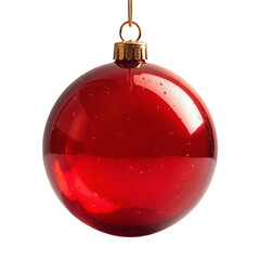 red christmas ball isolated