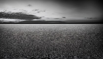 Tv Noise Static Effect Panoramic View Black And White Background