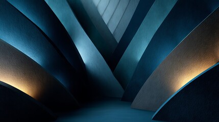 Stylish blue gold accent wall tiles high resolution picture