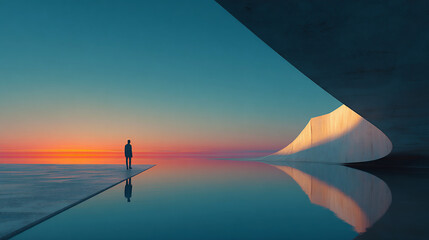 surreal visionary fantasy landscape, hyperreal futuristic imaginative world, ethereal multidimensional surreal scenery