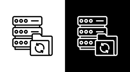 Backup And Restore With Icon Set Design
