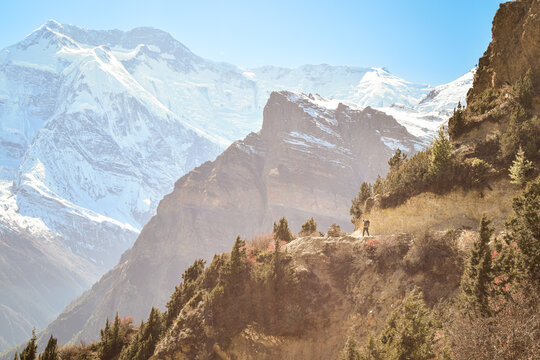 mountain landscape in the himalayas