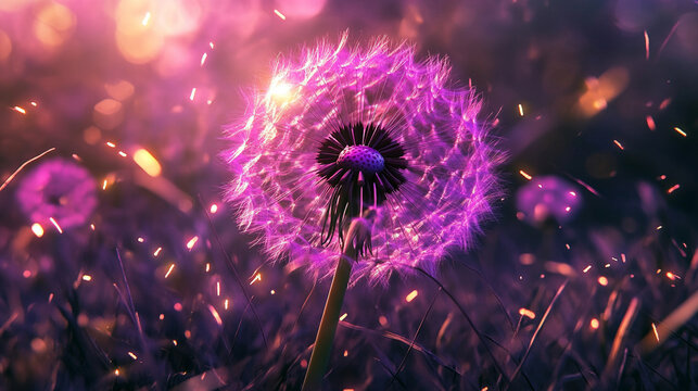 Purple fireworks bursting on the edge against a dark night sky with vibrant sparks and dynamic motion creating a festive, celebratory, and energetic background ideal for holiday, party, and event visu - Powered by Adobe