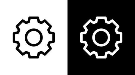 Settings With Icon Set Design
