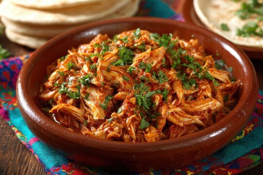 Vibrant Chicken Tinga: A Colorful Mexican Dish for Dinner with Rich Flavors and Culinary Inspiration