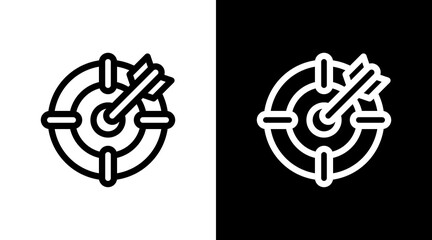 Target With Icon Set Design