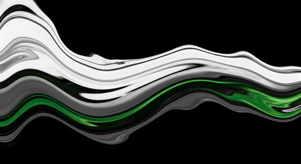 Fluidity in shades: an interplay of chromatic elegance and streamlined form showcasing smooth transitions and dark