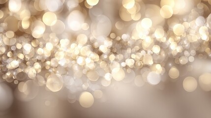Elegant Golden Bokeh Abstract Background for Celebrations