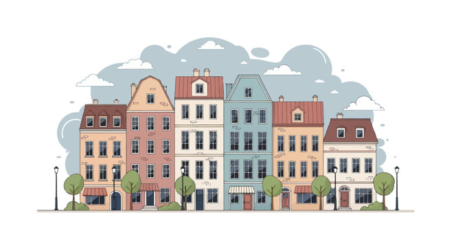 Collection of modern and traditional house designs, showcasing architectural diversity